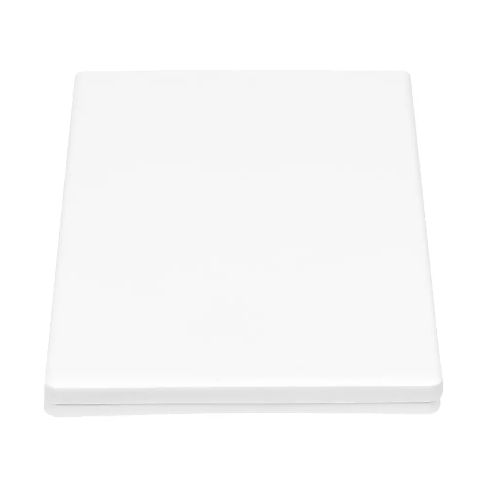 RN Stellar Collection Toilet Seat Cover Cisterns Square Shape PVC White, RNSCCH0102