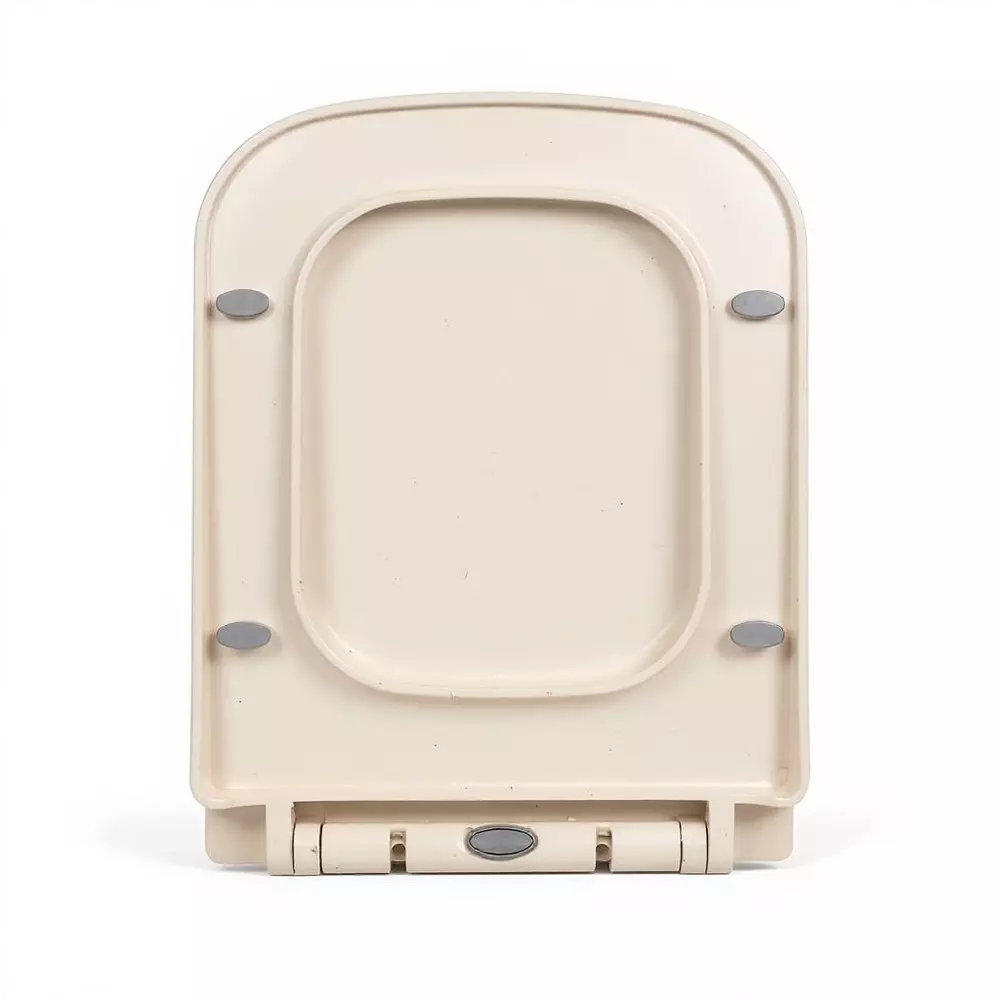 ELEGANT CASA Toilet Seat Cover Polypropylene (PP) 43x34 cm Ivory, A-10