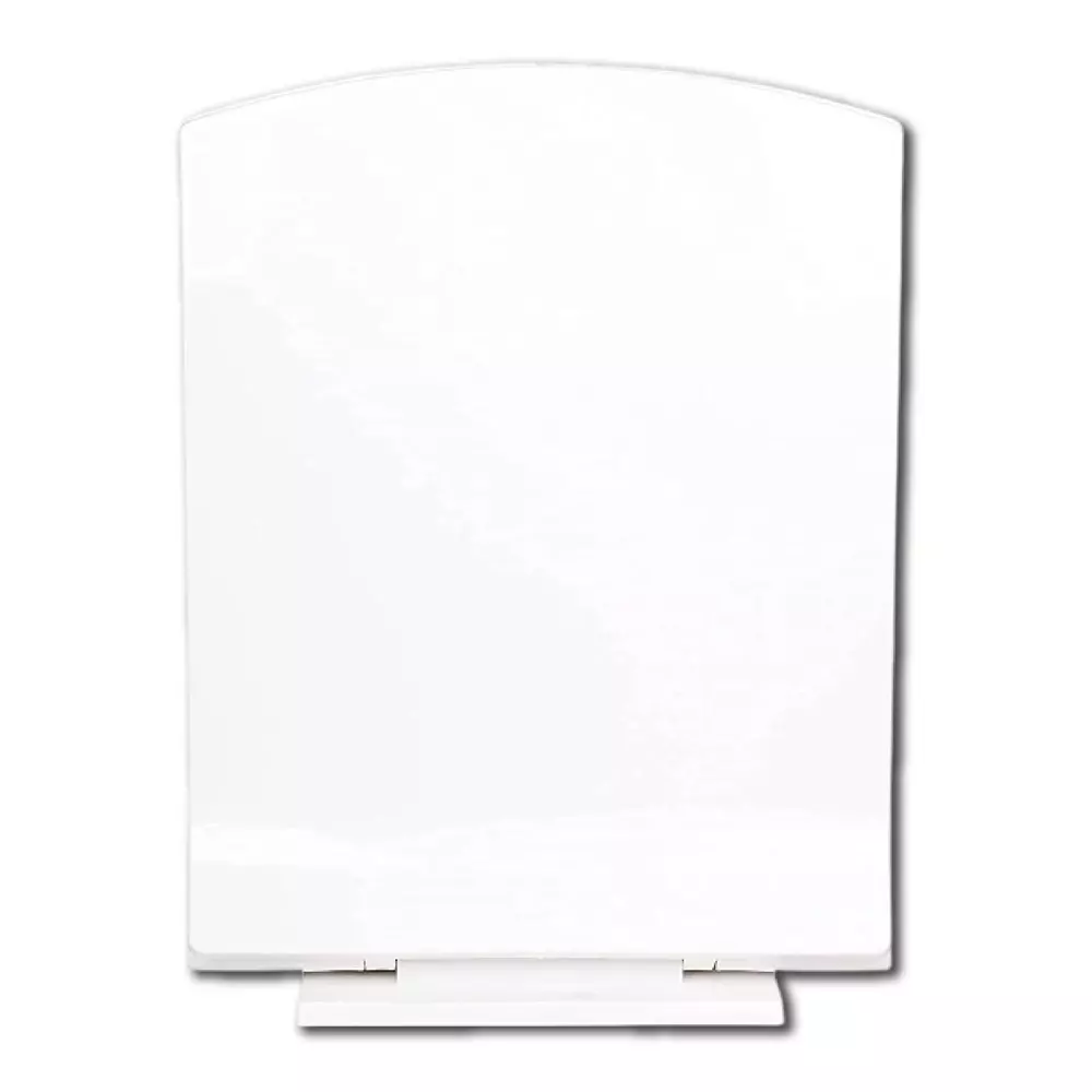 ELEGANT CASA Toilet Seat Cover Polypropylene (PP) 43x34 cm White 13-18 cm Hole Distance, A-9