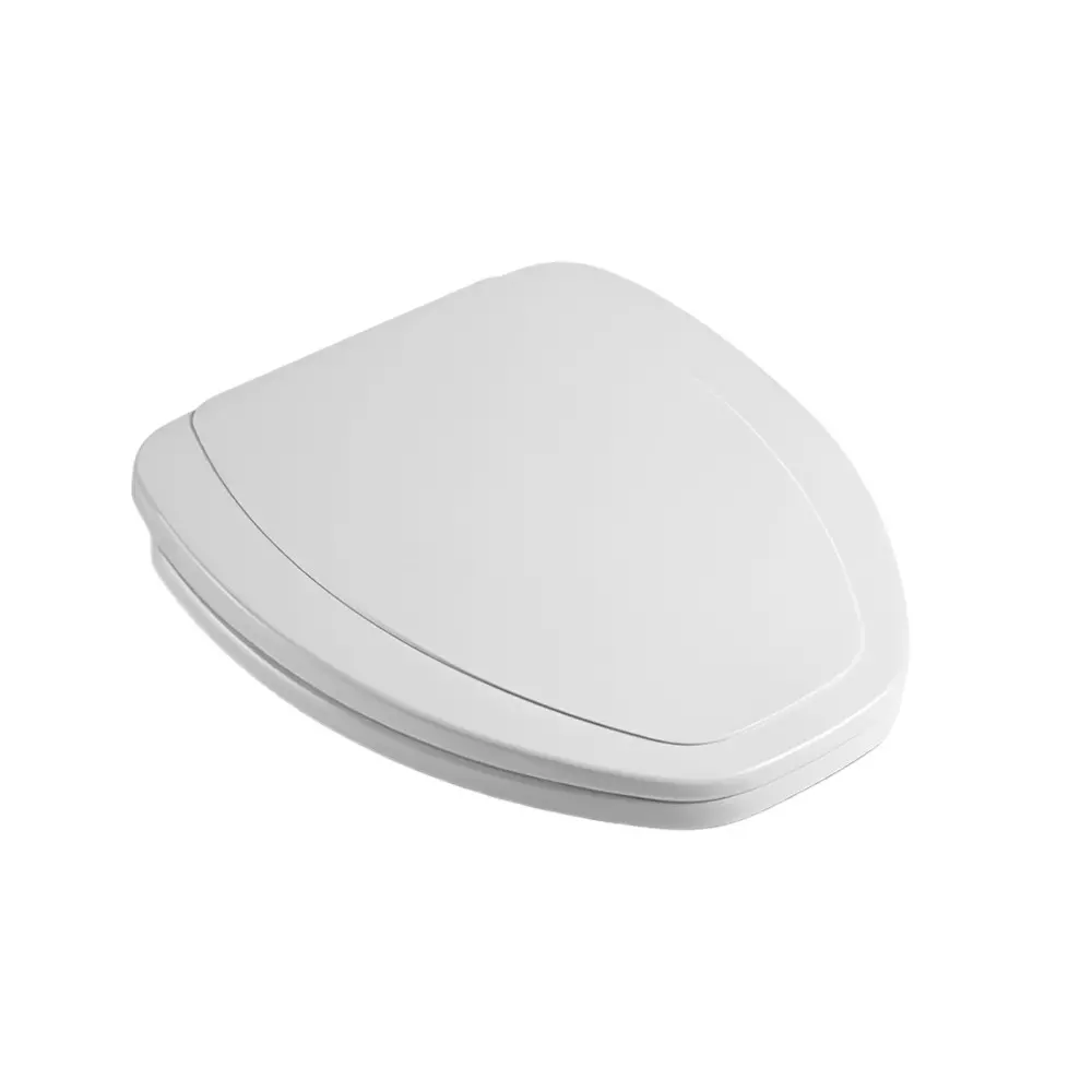 ELEGANT CASA Sleek Toilet Seat Cover Polypropylene (PP) 43x36 cm White, A-22-635