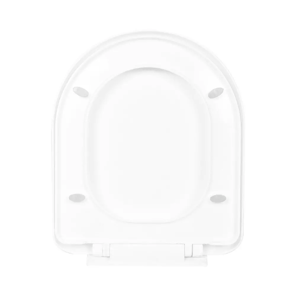 ELEGANT CASA Toilet Seat Cover Polypropylene (PP) 43x36 cm White, EC-TSC-A-3