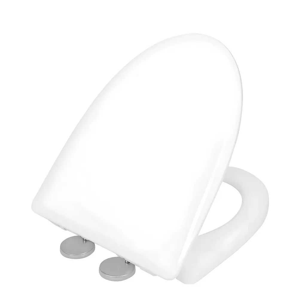 ELEGANT CASA Toilet Seat Cover Polypropylene (PP) 46x36 cm White, A-24