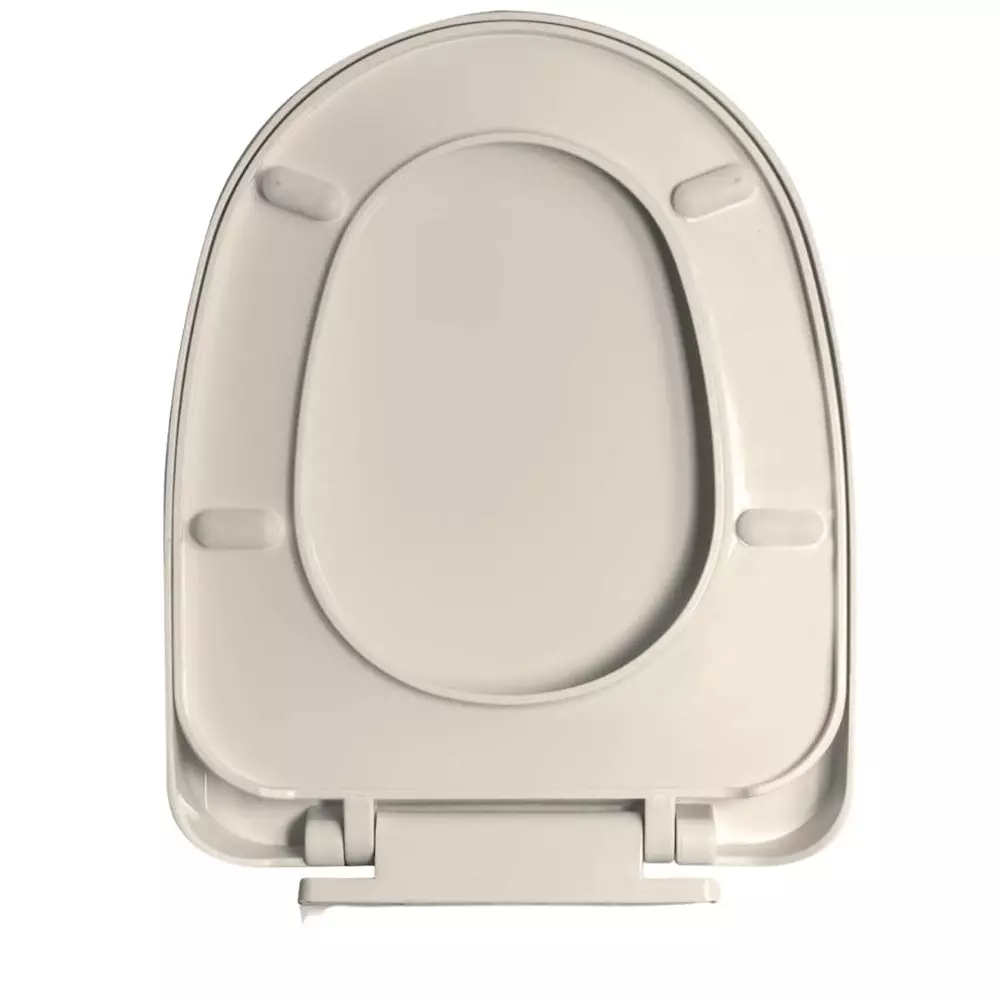 ELEGANT CASA Toilet Seat Cover Polypropylene (PP) 42x34 cm Ivory, A-2