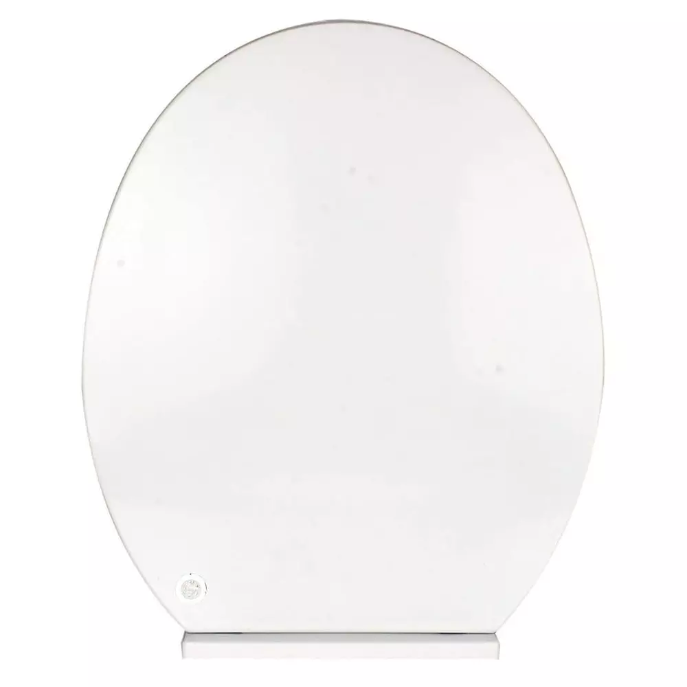ELEGANT CASA Sleek Toilet Seat Cover Polypropylene (PP) 42x36 cm White, A-5