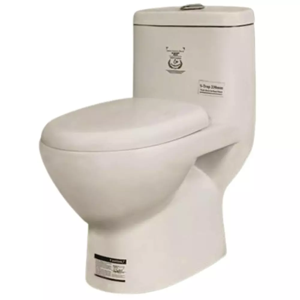 ELEGANT CASA Wash Down Toilet Seat Ceramic 100 mm Oblong, 2086-4" Ivory
