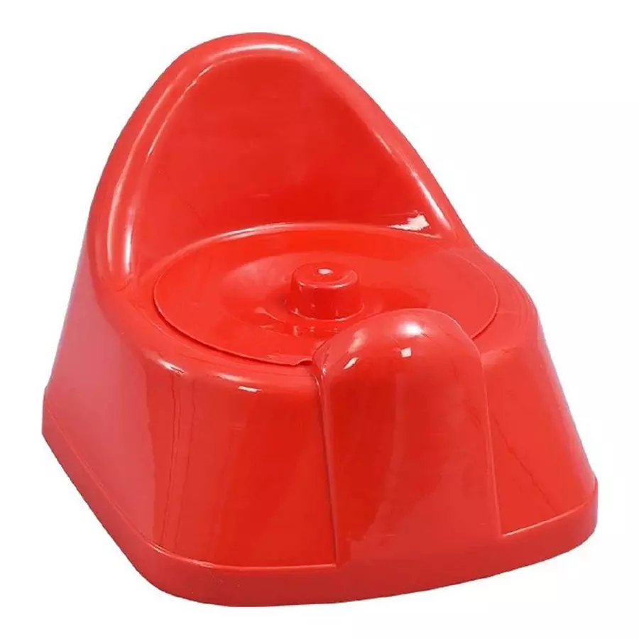Swagath Kids Training Toilet Seat Oval Shape Plastic Red for Bathroom & Toilet Use, BP-01-BR-1