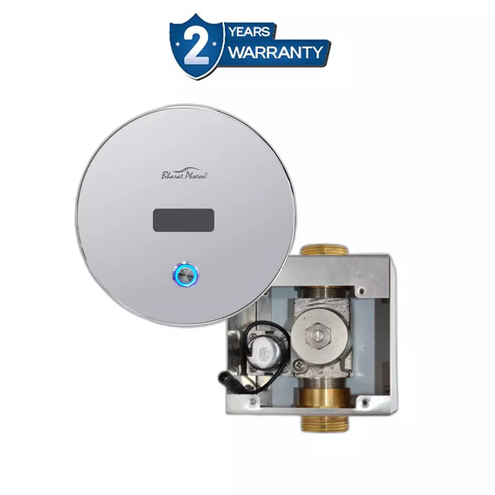 Bharat Photon Concealed WC Flusher Battery & Adapter Powered 6 V AC/DC 50-650 mm Sensing Distance and 0.01 Mpa-0.8 Mpa Working Pressure, BP-W992