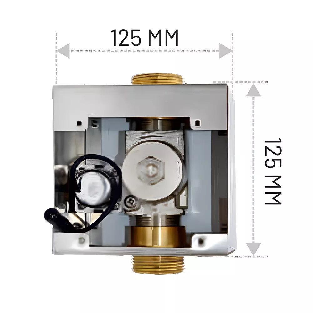Bharat Photon Concealed WC Flusher Battery & Adapter Powered 6 V AC/DC 50-650 mm Sensing Distance and 0.01 Mpa-0.8 Mpa Working Pressure, BP-W992
