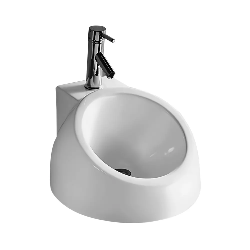 ELEGANT CASA Wash Basin Ceramic 47x45x26 cm Light Ivory, EC-470