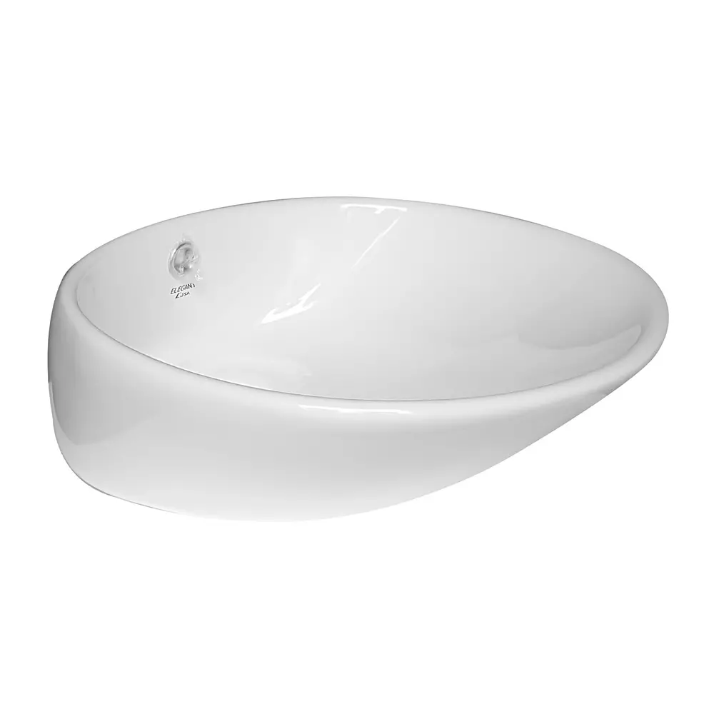 ELEGANT CASA Tabletop Wash Basin Ceramic 51x44x16 cm Light Ivory, EC-452