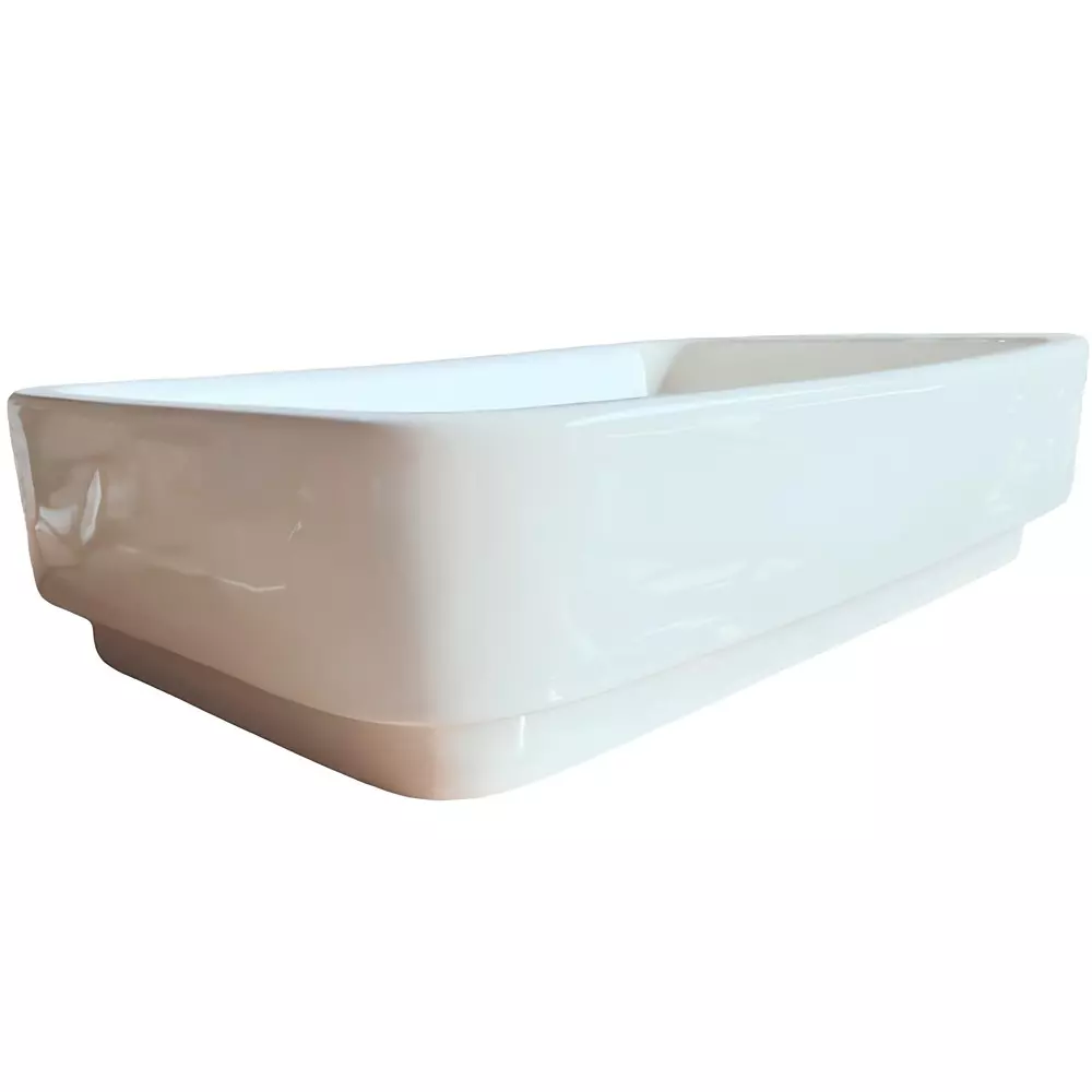 ELEGANT CASA Wash Basin Ceramic 55x36.5x13.5 cm Light Ivory, EC-442