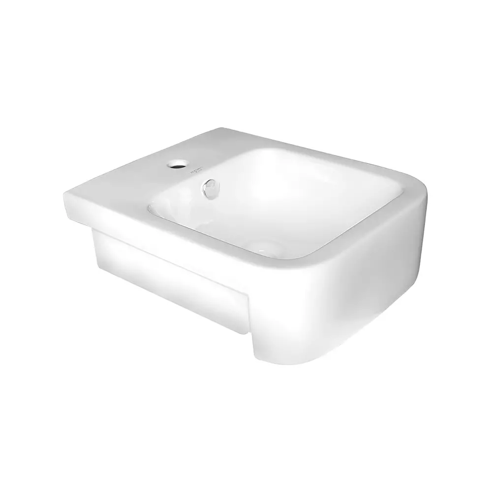 ELEGANT CASA Wash Basin Ceramic 42x51x17 cm Light Ivory, EC-468