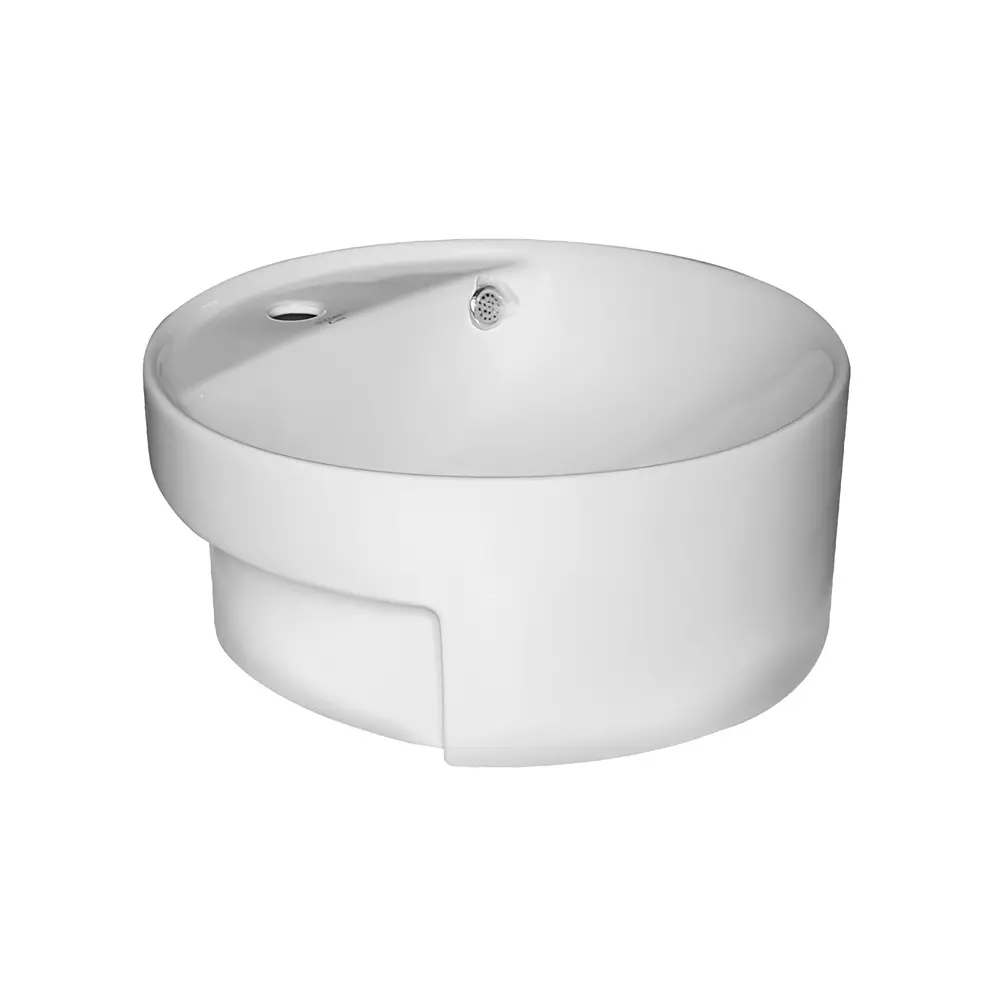 ELEGANT CASA Wash Basin Ceramic 43x44x17 cm Light Ivory, EC-480