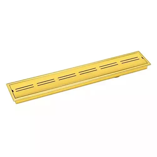 Sanjay Chilly Arena Shower Drain Channel Pure Gold 100x600 mm (‎4 x 24 inch), ‎SCDAPG-600