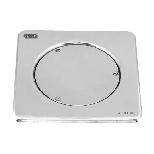 Chilly Vintage 153x153 mm Cleanout Stainless Steel Matt Finish Silver, CO-S-153