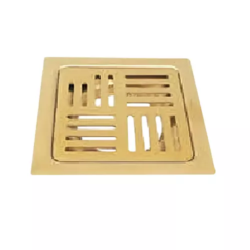 Jayna PVD Wonder Floor Drain Stainless Steel Gold 127x127 mm, PWSG 03