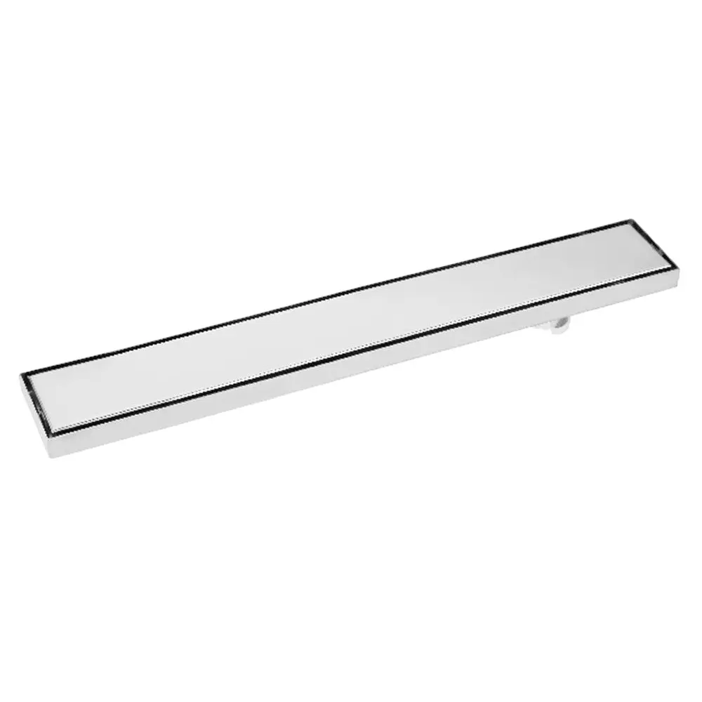 PLATO Heavy Quality Shower Tile Drainer 100x450 mm with Brass Coupler, 9025
