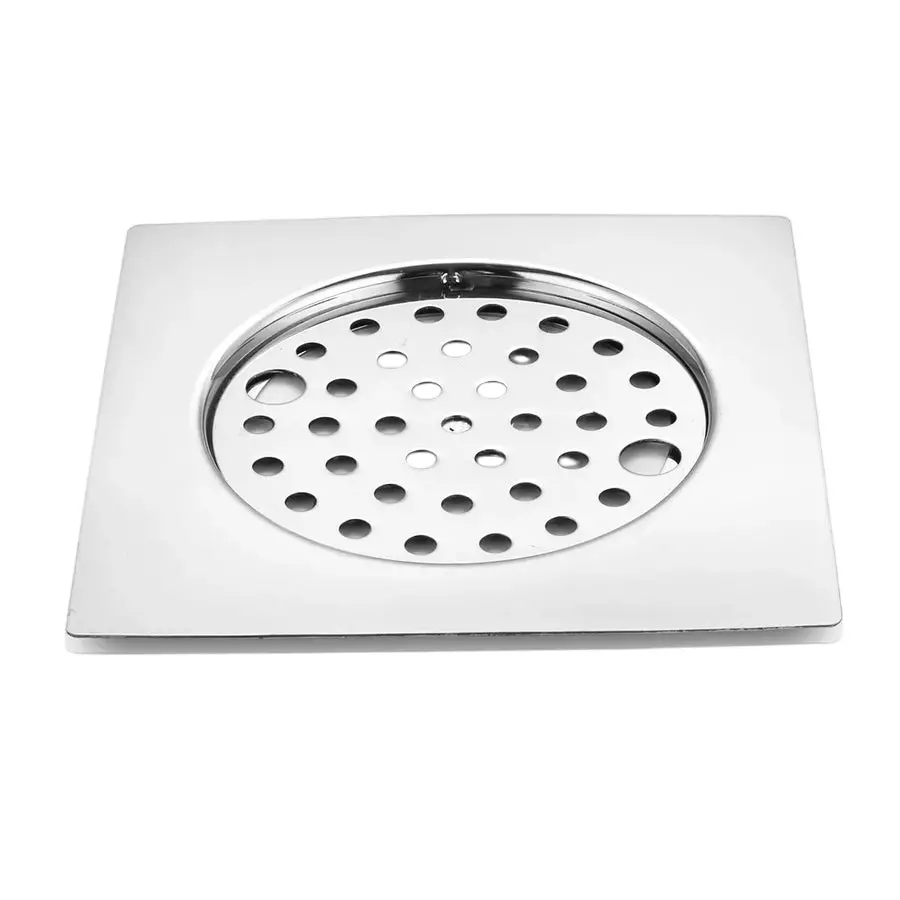 CASLLA Floor Drain Grating Classic 6 inch (150 mm) Stainless Steel J4 Matte Finish Square, FG-J4-601B
