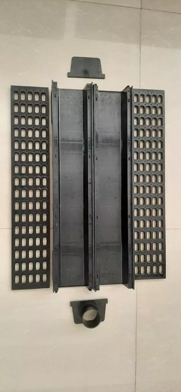 vida-bath-water-stop-drain-jali-hdpe-high-density-polyethylene-black-color-1000-x-100-x-57-mm-size