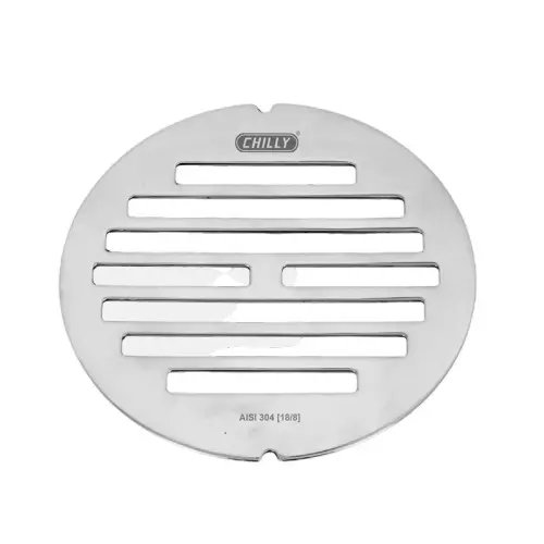 Chilly 127x127 mm Convertible Ring Grating Stainless Steel Matt Finish Silver, CRG-SCFCL-127