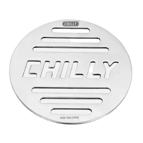 Chilly 138 mm Convertible Ring Grating Stainless Steel Glossy Finish Silver, CRG-RSDFC-138