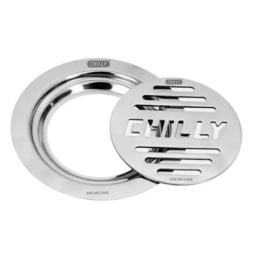 Chilly 138 mm Convertible Ring Grating Stainless Steel Glossy Finish Silver, CRG-RSDFC-138