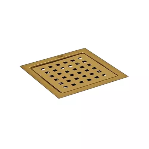 Sanjay Chilly Square Floor Drain Cover With Cockroach Trap Pure Gold 127 x 127 mm (‎5 x 5 inch), SCCT Square zoom-PG
