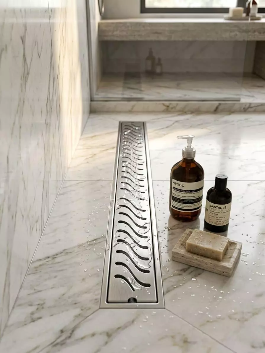 vida-bath-ramada-shower-channel-drain-with-centre-outlet-stainless-steel-anti-odor-anti-clog-800-mm-32-inch
