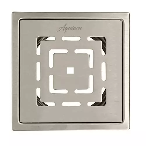 Aquieen 5x5 Inch Stainless Steel Silver with Cockroach Trap Bathroom Floor Water Drain Grating