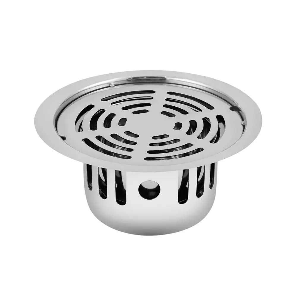 Sanjay Chilly Round Ringo Floor Drainer with Cockroach Trap Sliver 127 mm, ‎SCCT-RR-127