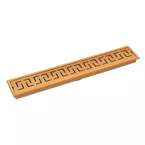Sanjay Chilly Trio Shower Drain Channel Rose Gold Side Hole 100 x 600 mm, SCDTRG-600