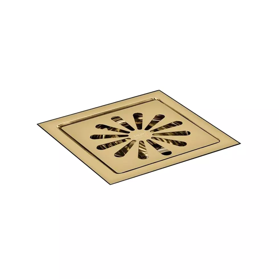 Sanjay Chilly Tof Square Ezee Floor Drainer French Gold, TOF-SE-FG