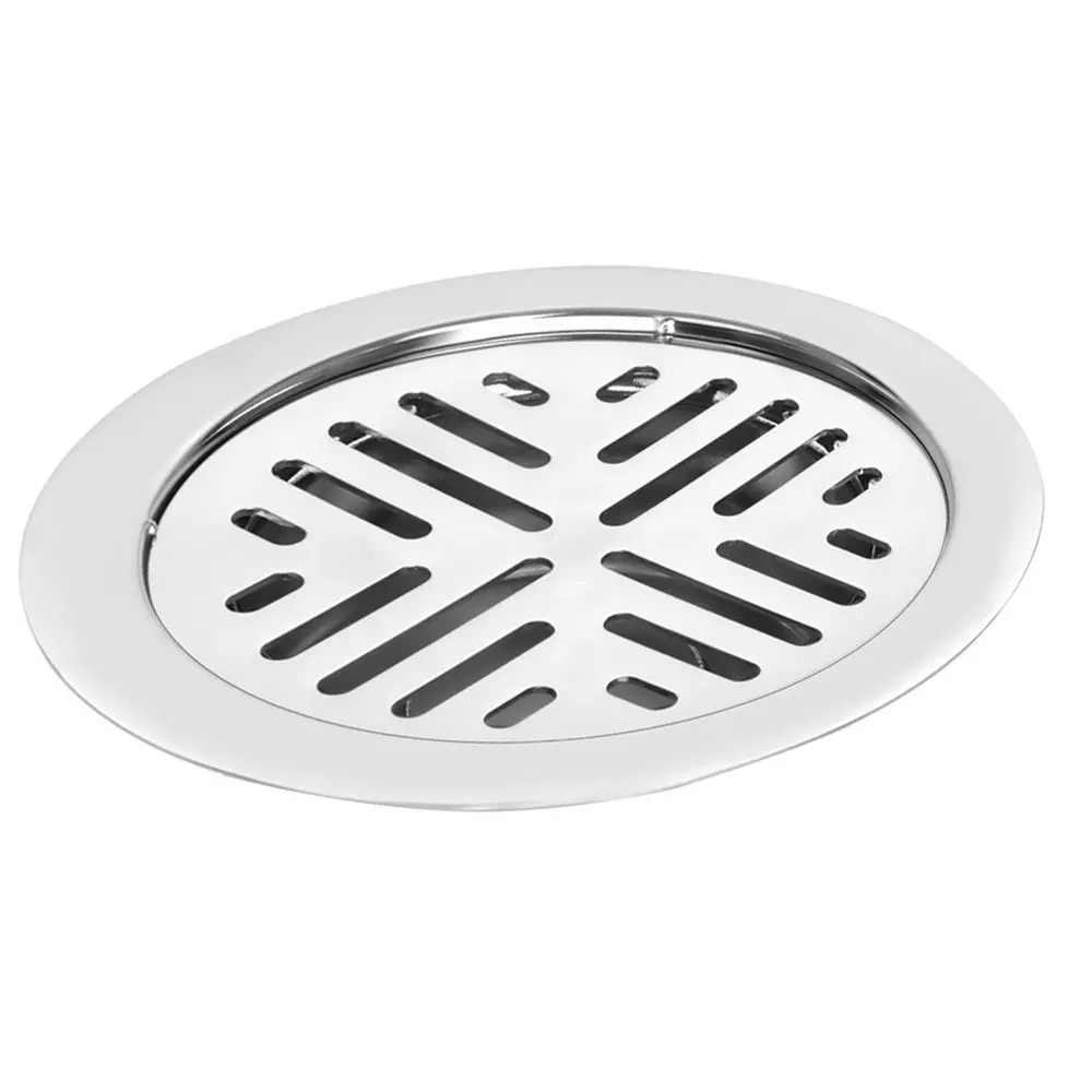 CASLLA Floor Drain Grating Link 5 inch (125 mm) Stainless Steel J4 Matte Finish Round, FG-J4-504A