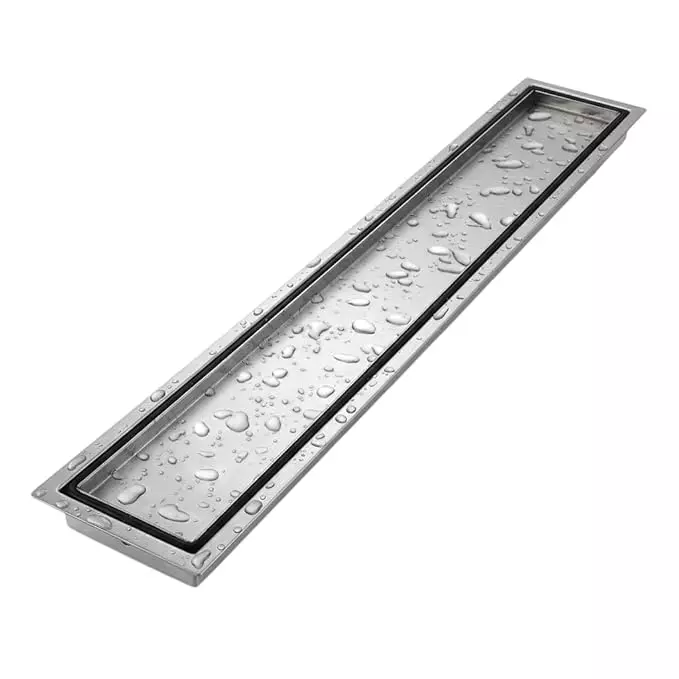 vida-bath-linear-floor-drain-with-tile-insert-grate-corner-outlet-stainless-steel-anti-odor-300-mm-12-inch