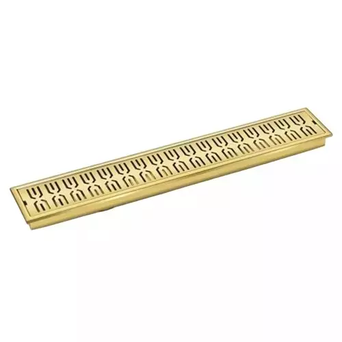 Sanjay Chilly Sharp Shower Drain Channel French Gold Side Hole 100 x 600 mm, SCDSFG-600