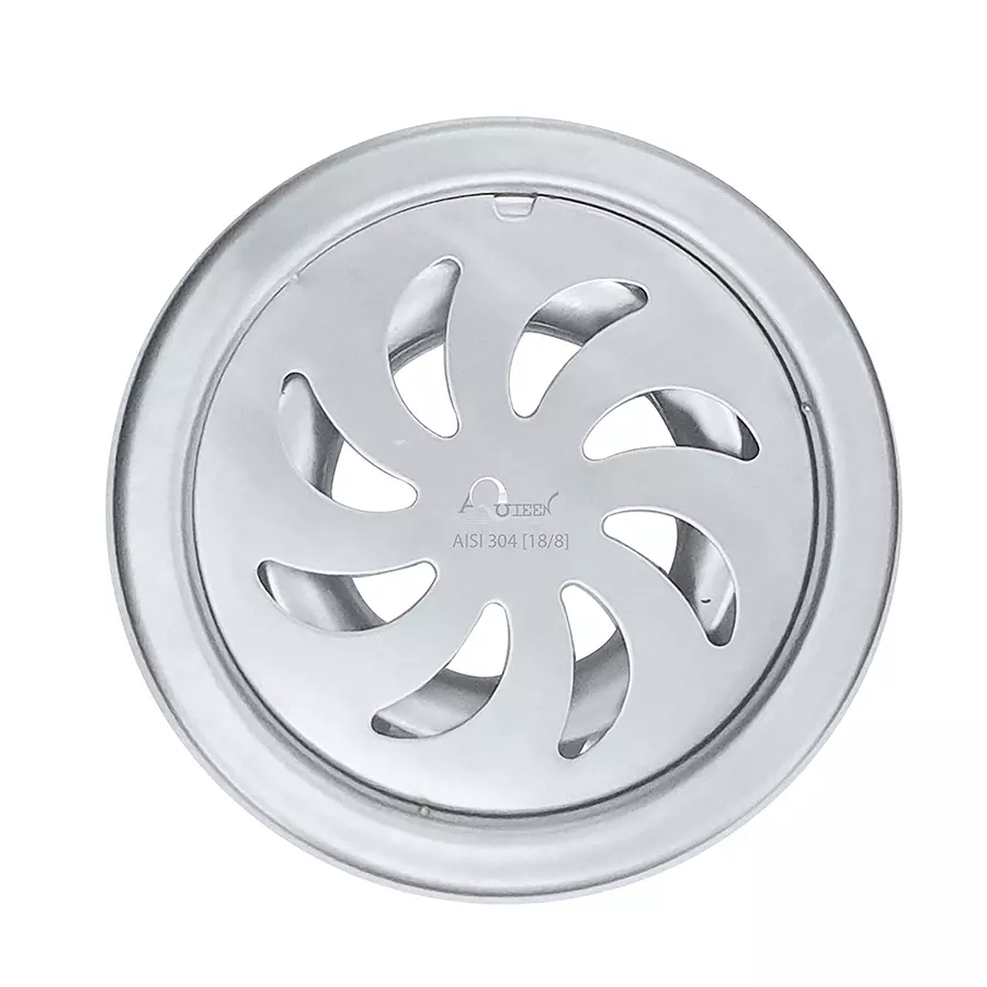 Aquieen 5x5 Inch Round With Cockroach Tra Chrome Finish Shower Water Drainer Floor Bathroom Grating