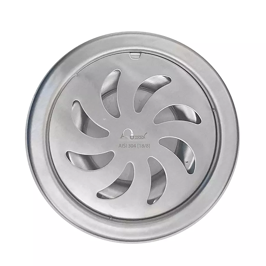 Aquieen 5x5 Inch Round With Cockroach Tra Chrome Finish Shower Water Drainer Floor Bathroom Grating