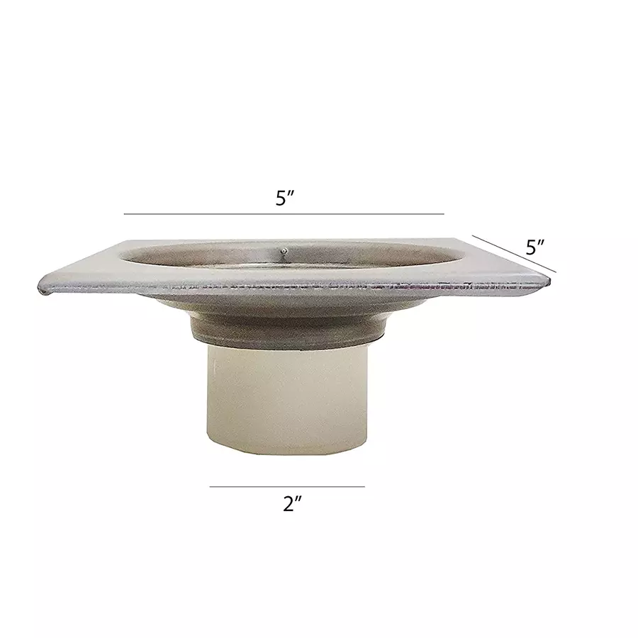 Aquieen 5x5 Inch Stainless Steel Silver With Cockroach Trap Floor Water Drain Grating