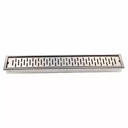 Chilly 1000x100x30 mm Seamless Drain Channel Stainless Steel Floor Mount Silver Linea Series, SC-LI-1000100