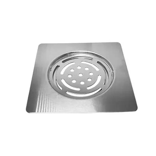 CASLLA Floor Drain Grating Venus 5 inch (125 mm) Stainless Steel J4 Matte Finish Square, FG-J4-507B