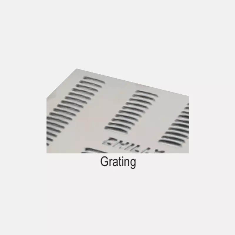 Chilly 450x75 mm Rail Grating Stainless Steel Glossy Finish Silver, RLG-45075