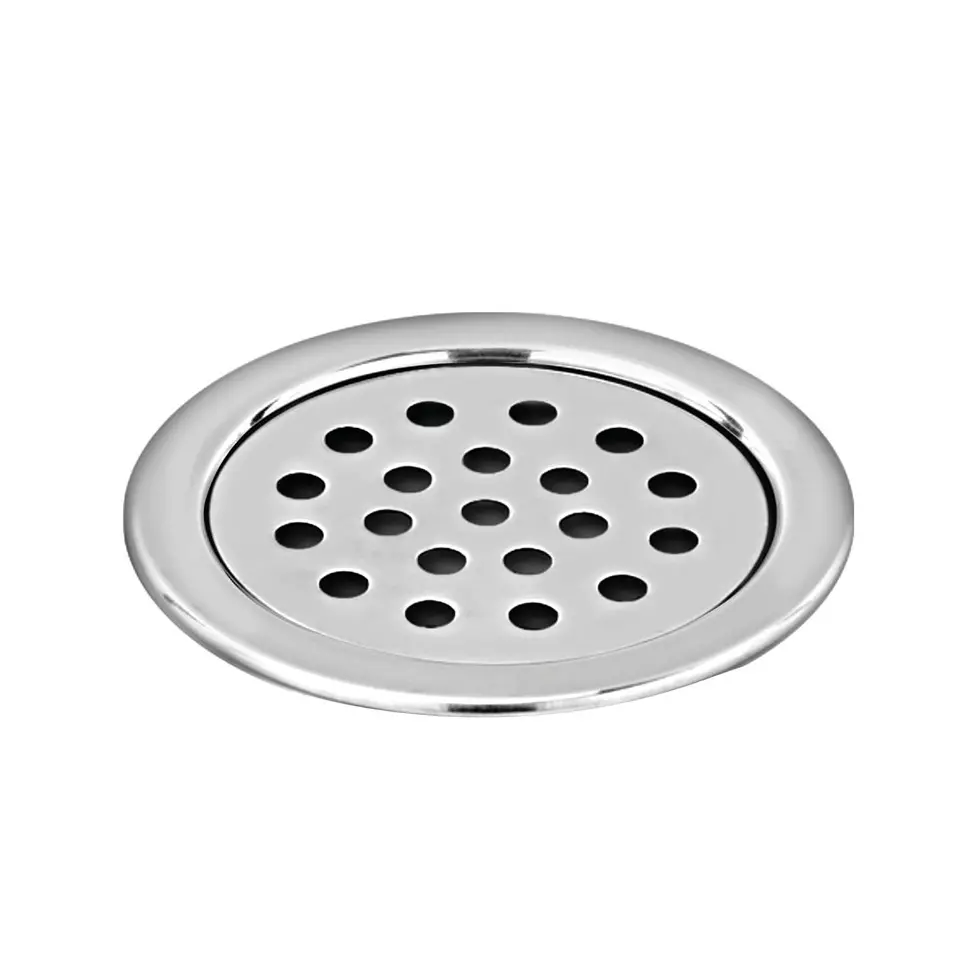 Sanjay Chilly Tof Round Floor Drainer Silver 127 mm, TOF-R-127