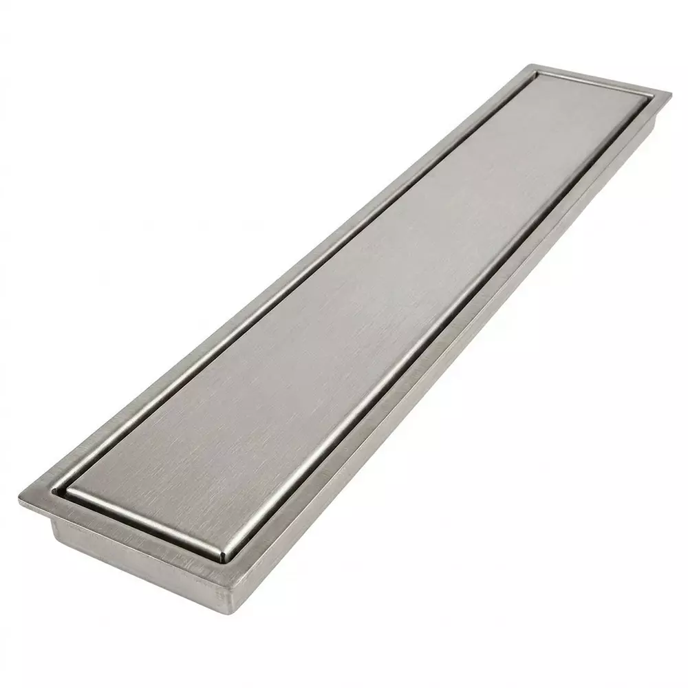 Vida Bath Linear Floor Drain Stainless Steel Matte Finish 61 cm Size, ff117_1