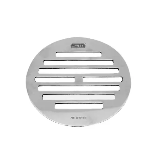 Chilly 153x153 mm Drainer/Jali Stainless Steel Glossy Finish Silver, SK-SGC-153