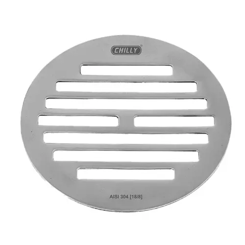 Chilly 150x150 mm Drainer/Jali Stainless Steel Glossy Finish Silver, IK-LSMHC-150