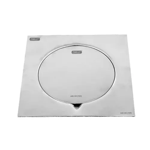 Chilly 150x150 mm Drainer/Jali Stainless Steel Glossy Finish Silver, IK-LSMHC-150