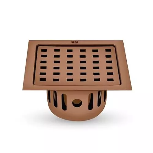 Sanjay Chilly Square Floor Drain Cover With Cockroach Trap Rose Gold 127 x 127 mm (‎5 x 5 inch), SCCT Square zoom-RG