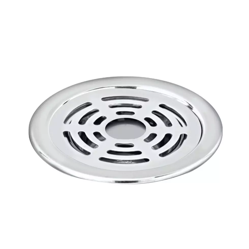 Sanjay Chilly Tof Round Ringo Gypsy Floor Drainer with Hole Silver