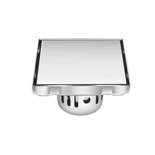 Sanjay Chilly Square Floor Tile Drainer With Cockroach Trap Silver 153 x 153 mm, SMD-150