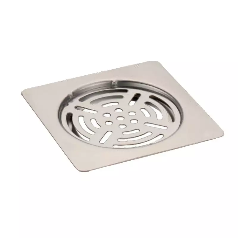 CASLLA Floor Drain Grating Wi-fi 5 inch (125 mm) Stainless Steel 304 Glossy Finish Square, FG-SS304-503B